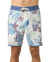 【送料無料】 オニール メンズ ハーフパンツ・ショーツ 水着 Men's Original Print Scallop 18 Swim Shorts Cream