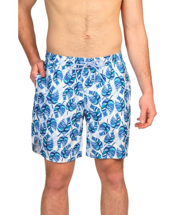 【送料無料】 テーラーバード メンズ ハーフパンツ・ショーツ 水着 Men's Tropical Leaves Swim Shorts Green