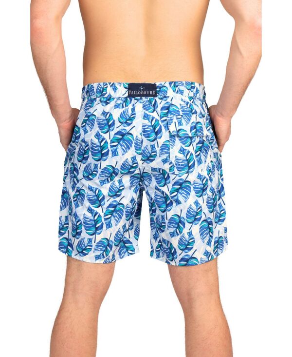 【送料無料】 テーラーバード メンズ ハーフパンツ・ショーツ 水着 Men's Tropical Leaves Swim Shorts Green