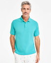 【送料無料】 クラブルーム メンズ ポロシャツ トップス Men's Classic Fit Performance Stretch Polo Aqua Car...