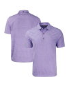 【送料無料】 カッターアンドバック メンズ ポロシャツ トップス Men's Heather Purple TCU Horned Frogs Forge Eco...