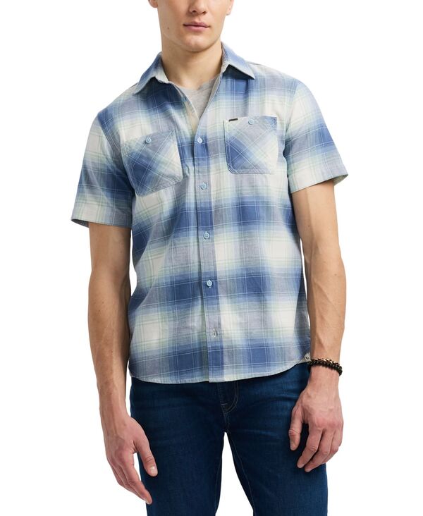 ̵ Хåեǥӥåɡӥȥ   ȥåץ Men's Sagrino Short Sleeve Plaid ...