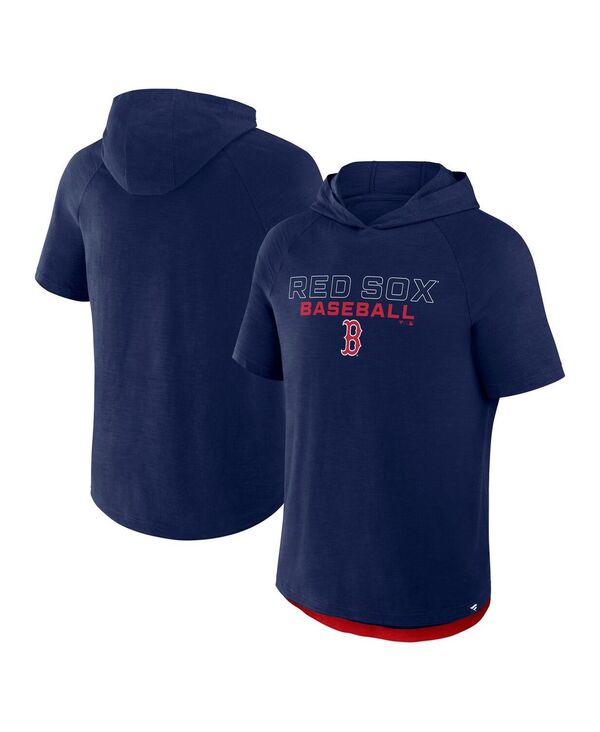ReVida ŷԾŹ㤨֥եʥƥ   ѡå ѡ Fanatics Men's Navy Boston Red Sox Clubhouse Optimal Play Raglan Short Sleeve Pullover Hoodie Navy ͥӡפβǤʤ12,480ߤˤʤޤ