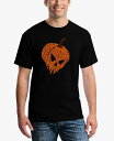 【送料無料】 エルエーポップアート メンズ Tシャツ トップス Men's Evil Pumpkin Word Art T-Shirt Black(4)