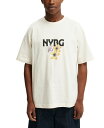 【送料無料】 コットンオン メンズ Tシャツ トップス Men's Box Fit New York License T-Shirt Cream puff Flowers