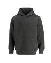 【送料無料】 ソログッド メンズ パーカー・スウェット アウター Big & Tall Water Repellent Snap Neck Performance Pullover Hoodie Charcoal heather|詳細画像