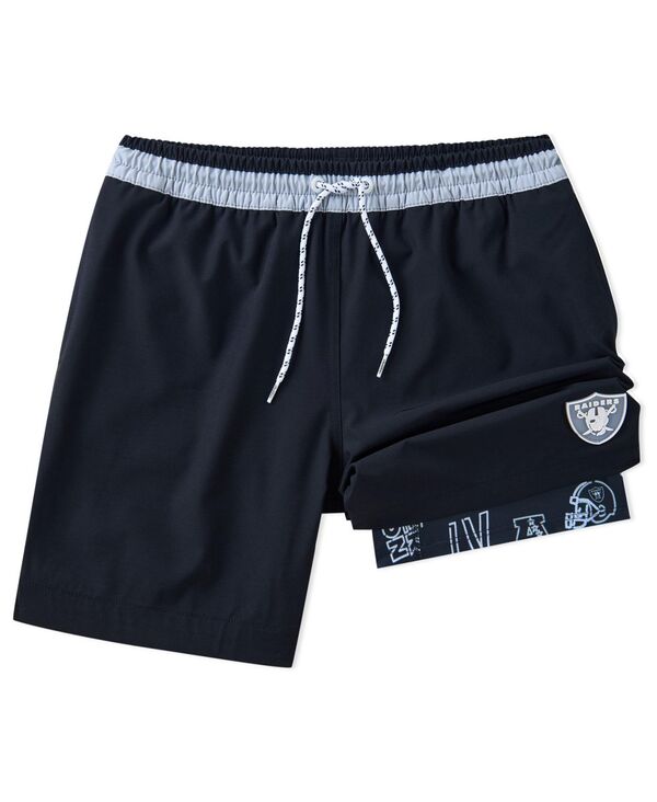 【送料無料】 チャビーズ メンズ ハーフパンツ・ショーツ 水着 Men's 5.5" Black Las Vegas Raiders The Neon Lined Classic Swim Trunks Black