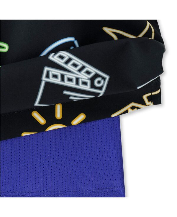 チャビーズ メンズ 水着 ハーフパンツ・ショーツ Chubbies Men's 5.5 Black Los Angeles Rams The Neon Lined Classic Swim Trunks Black ブラック