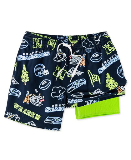 【送料無料】 チャビーズ メンズ ハーフパンツ・ショーツ 水着 Men's 5.5" Navy Seattle Seahawks The Neon Lined Classic Swim Trunks Navy 【送料無料】 チャビーズ メンズ ハーフパンツ・ショーツ 水着 Men's 5.5" Navy Seattle Seahawks The Neon Lined Classic Swim Trunks Navy