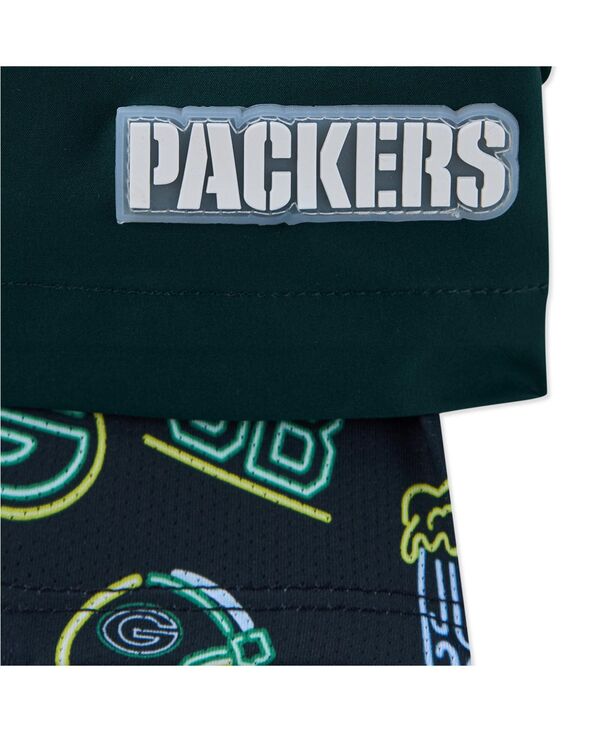 【送料無料】 チャビーズ メンズ ハーフパンツ・ショーツ 水着 Men's 5.5" Dark Green Green Bay Packers Lined Classic Swim Trunks Dark Green