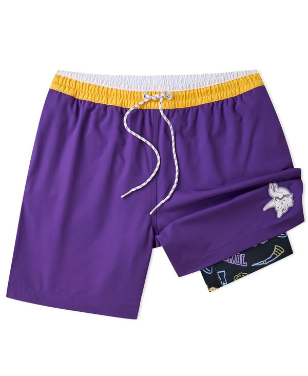 【送料無料】 チャビーズ メンズ ハーフパンツ・ショーツ 水着 Men's 5.5" Purple Minnesota Vikings Lined Classic Swim Trunks Purple