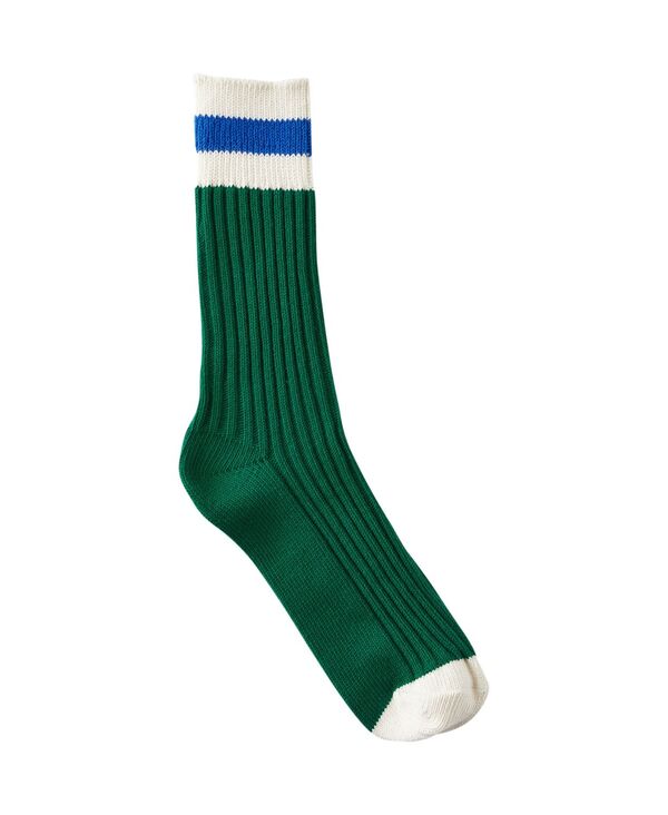 ̵ åȥ󥪥    Men's Rib Stripe Socks College green Bone...