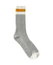 【送料無料】 コットンオン メンズ 靴下 アンダーウェア Men's Rib Stripe Socks Light gray marle Bone Vintage gold(4)