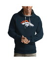 【送料無料】 アンティグア メンズ パーカー・スウェット アウター Men's Navy Denver Broncos Victory Pullover Hoo...