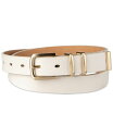 【送料無料】 カルバンクライン レディース ベルト アクセサリー Women's Modern Mixed-Media Skinny Belt Bone