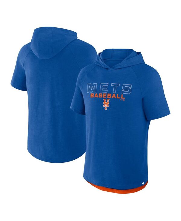 ReVida ŷԾŹ㤨֥եʥƥ   ѡå ѡ Fanatics Men's Royal New York Mets Clubhouse Optimal Play Raglan Short Sleeve Pullover Hoodie RoyalפβǤʤ12,480ߤˤʤޤ