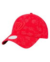 【送料無料】 ニューエラ レディース 帽子 アクセサリー Women's Red Washington Nationals Tonal Floral 9TWENTY Adjustable Hat Red