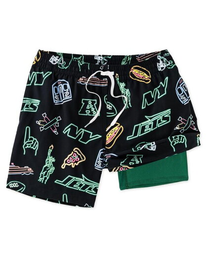 【送料無料】 チャビーズ メンズ ハーフパンツ・ショーツ 水着 Men's 5.5" Black New York Jets The Neon Lined Classic Swim Trunks Black 【送料無料】 チャビーズ メンズ ハーフパンツ・ショーツ 水着 Men's 5.5" Black New York Jets The Neon Lined Classic Swim Trunks Black