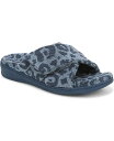 【送料無料】 バイオニック レディース サンダル シューズ Womens Relax II Open Toe Slippers Blue multi woven fabric