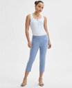 【送料無料】 アイ.エヌ.シー インターナショナル コンセプト レディース カジュアルパンツ ボトムス Petite Tummy-Control Pull-On Capri Pants Blue Saber