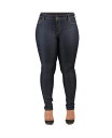 【送料無料】 ポエティック ジャスティス レディース デニムパンツ ボトムス Plus Size Curvy-Fit Basic 5 Pockets Skinny Jeans Raw 31 Raw blue