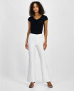 【送料無料】 アイ.エヌ.シー インターナショナル コンセプト レディース カジュアルパンツ ボトムス Women's Flared-Leg Pull-On Pants 0-16P Bright White(4)