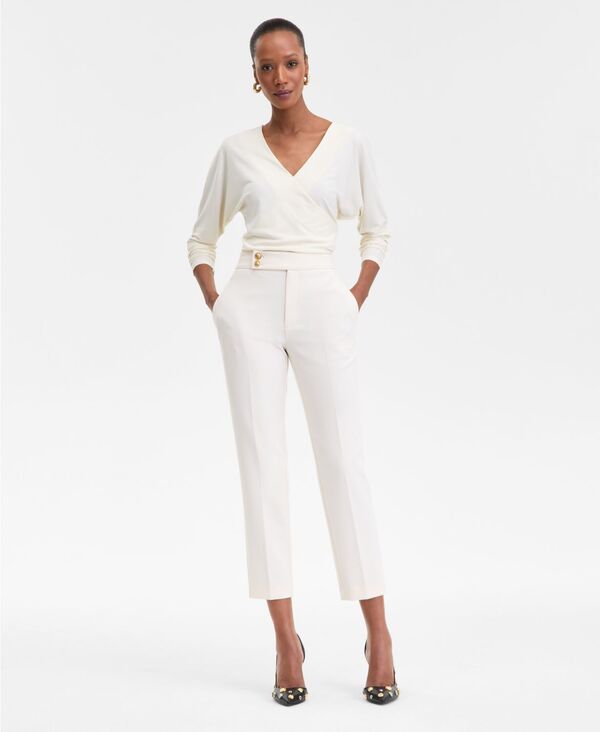 アイ.エヌ.シー インターナショナル コンセプト レディース ボトムス カジュアルパンツ パンツ クロップド I.N.C. International Concepts Women's Straight-Leg Cropped Pants 0-16P Vintage Cr