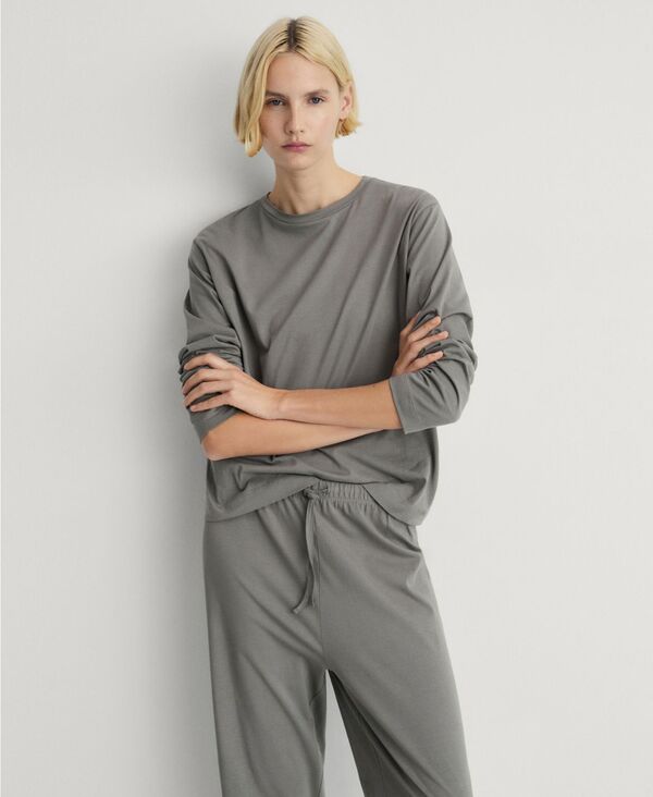 ̵ ޥ ǥ ʥȥ  Women's 2-Piece Plain Cotton Pajama Se...