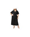 【送料無料】 キヨナ レディース ジャンプスーツ トップス Plus Size Evelyn Cropped Wide Leg Jumpsuit Black noir