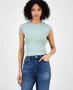 【送料無料】 ゲス レディース シャツ トップス Women's Karmen Cinched Sleeveless Corset Top MALIBU SAGE