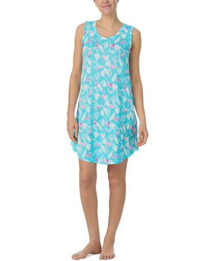 【送料無料】 エレントレイシー レディース ナイトウェア アンダーウェア Women's Printed Sleeveless Chemise Flamingo Aqau 【送料無料】 エレントレイシー レディース ナイトウェア アンダーウェア Women's Printed Sleeveless Chemise Flamingo Aqau