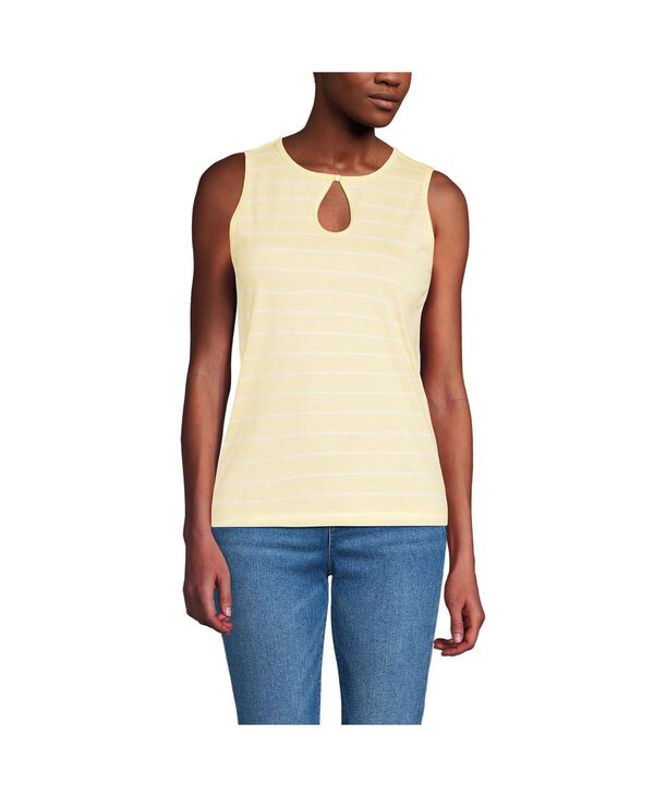 ̵ 󥺥 ǥ  ȥåץ Women's Tall Supima Keyhole Tank Pale yel...