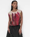 【送料無料】 ダナ キャラン ニューヨーク レディース シャツ トップス Women's Printed Cap-Sleeve Crewneck Top Jun...