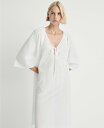 【送料無料】 マンゴ レディース ジャケット・ブルゾン アウター Women's Lace Detail Cotton Robe White