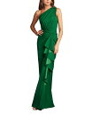 【送料無料】 タダシショージ レディース ワンピース トップス Women's Lena Waterfall Drape Gown Green