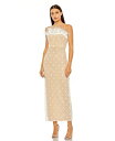 【送料無料】 マックダガル レディース ワンピース トップス Women's Floral Embellished Mesh Gown with Blouson...