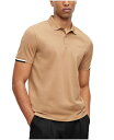 【送料無料】 ヒューゴボス レディース ポロシャツ トップス BOSS by Men's Regular-Fit Rubberized Logo Polo Sh...
