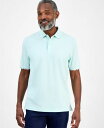 【送料無料】 クラブルーム メンズ ポロシャツ トップス Men's Short Sleeve Printed-Trim Woven Performance P...