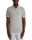 【送料無料】 カール ラガーフェルド メンズ ポロシャツ トップス Men's Regular-Fit Tipped Polo Shirt Grey