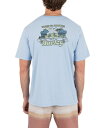 【送料無料】 ハーレー メンズ Tシャツ トップス Men's Visitor Short Sleeve T-Shirt Eifel blue