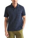 【送料無料】 ナウティカ メンズ ポロシャツ トップス Men's Classic-Fit Stripe Seersucker Polo Shirt Navy ...