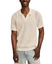 【送料無料】 ラッキーブランド メンズ ポロシャツ トップス Men's Short Sleeve Pointelle Open Collar Polo Shi...