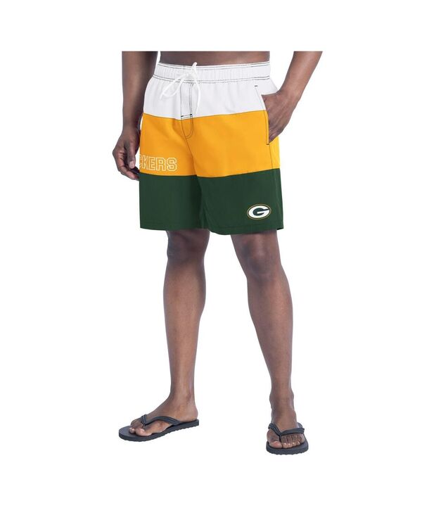 【送料無料】 カール バンクス メンズ ハーフパンツ・ショーツ 水着 Men's Green/Gold Green Bay Packers Sunrise Volley Swim Shorts Green Gold