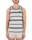 【送料無料】 ハーレー メンズ Tシャツ トップス Men's Naturals Stripe Tank Top Hazelnut