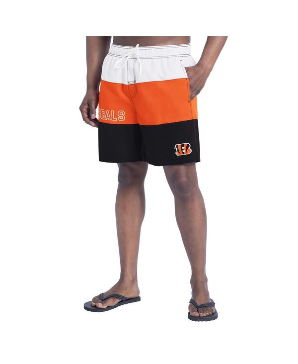 【送料無料】 カール バンクス メンズ ハーフパンツ・ショーツ 水着 Men's Black/Orange Cincinnati Bengals Sunrise Volley Swim Shorts Black Orange