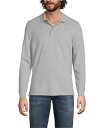 【送料無料】 ランズエンド メンズ ポロシャツ トップス Men's School Uniform Long Sleeve Mesh Polo Shirt Gr...