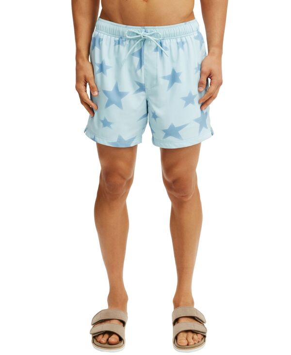 【送料無料】 コットンオン メンズ ハーフパンツ・ショーツ 水着 Men's Stretch Swim Shorts Blue Havana Print