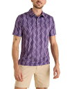 【送料無料】 チャビーズ メンズ ポロシャツ トップス Men's The Wavy Daze Performance Polo Shirt Dark Purp...