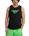 【送料無料】 リーボック メンズ タンクトップ トップス Men's Ordinary Elite Logo Tank Top Black / Lime