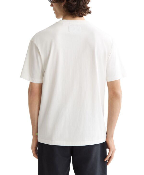【送料無料】 スコッチアンドソーダ メンズ Tシャツ トップス Men's Relaxed Fit Short Sleeve Crewneck Logo Graphic T-Shirt Bright White